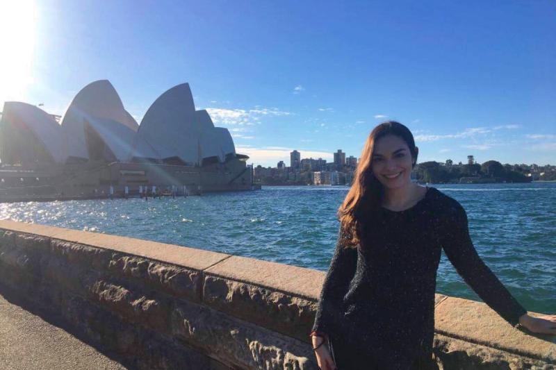 photo of Freeman student Tori Novie in Sydney, Australia, during 2018
