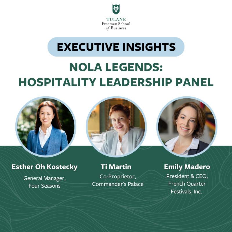 Executive Insights Hospitality Leadership Panelists Esther Oh Kostecky, Ti Martin and Emily Madero