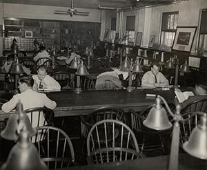 Gibson Hall Library Basement 1940