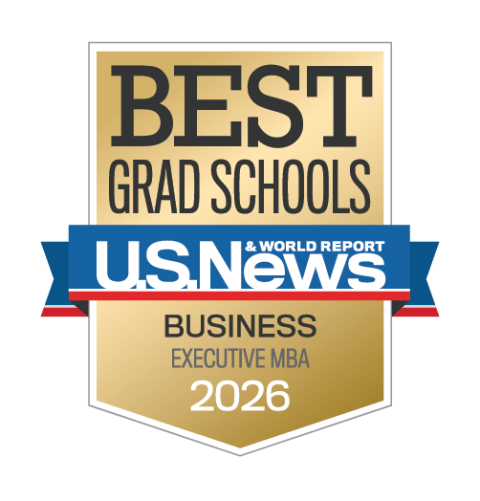 U.S. News Best Grad Schools Business Executive MBA 2026 badge.
