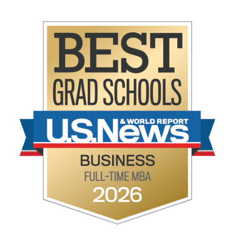U.S. News Best Grad Schools 2026 Business Full-Time MBA award graphic.