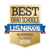 U.S. News Best Grad Schools 2026 Business Full-Time MBA award graphic.