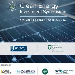 Clean Energy Investment Symposium December 4 to 5, 2024