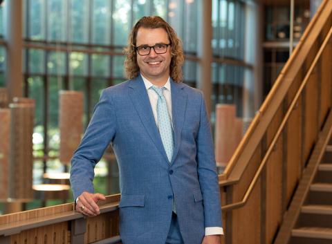 Chris Otten photographed in Goldring/Woldenberg Business Complex