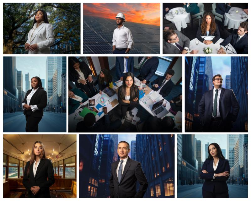 Freeman alumni and student collage.